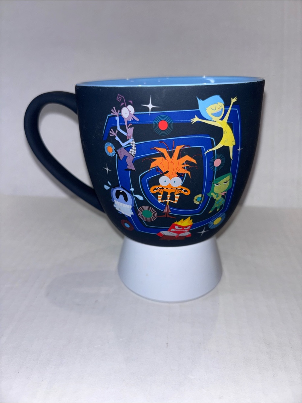 Disney Dark Blue & Light Blue Inside 'Inside Out' in A Mood Soft Ceramic 16ozMug
